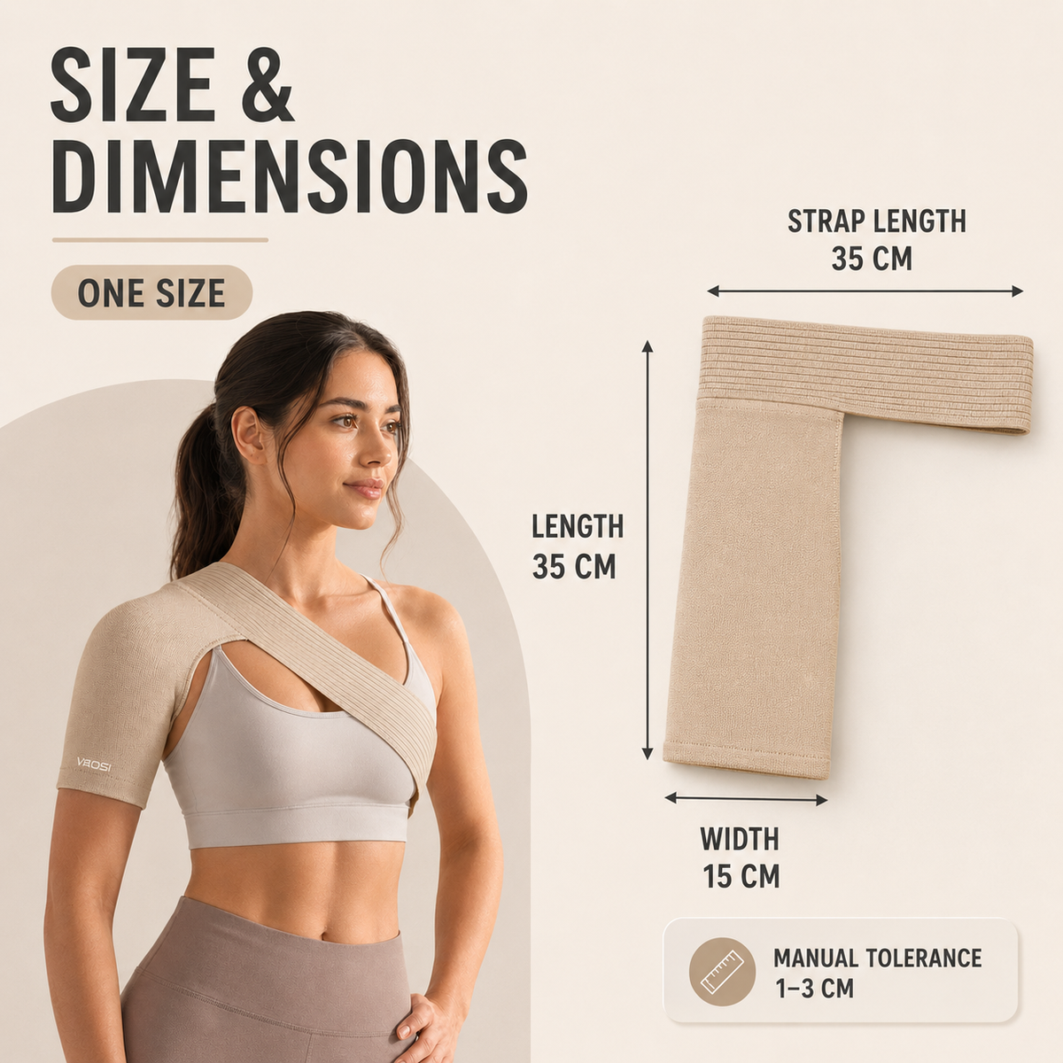 Compression Shoulder Brace for Rotator Cuff Support & Posture Alignment – Breathable Neoprene Wrap for Joint Pain Relief, Injury Recovery