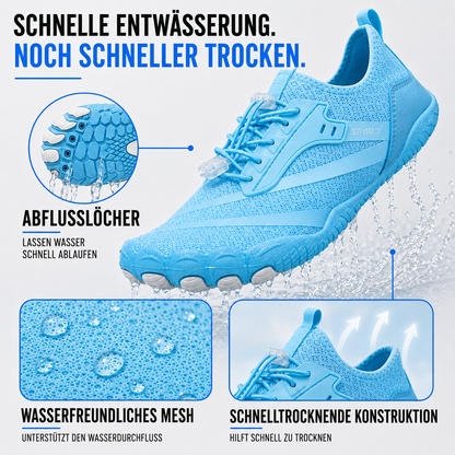 Barefoot Athletic Sneakers – Flexible Sole, Quick-Dry Mesh, Non-Slip Grip for Running & Water Sports