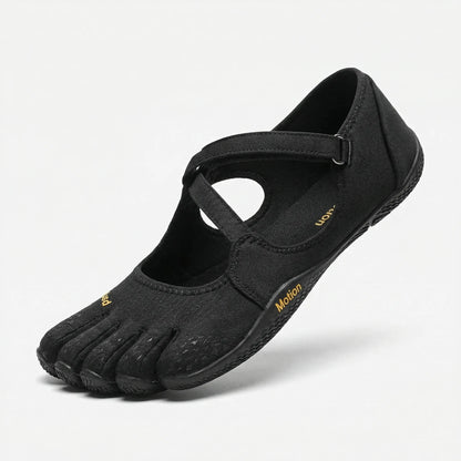 Women's Separated Toe Trail Runners – Minimal Sole Hiking Footwear for Creek Paths & Forest Walks