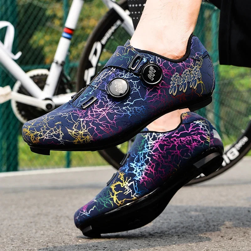 Clipless Road & MTB Bike Shoes with Rotary Dial Adjustment for Men & Women – SPD Compatible Cleat System