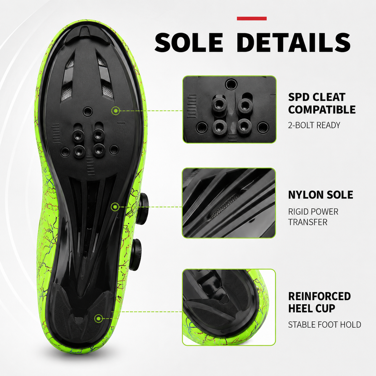 Clipless Road & MTB Bike Shoes with Rotary Dial Adjustment for Men & Women – SPD Compatible Cleat System