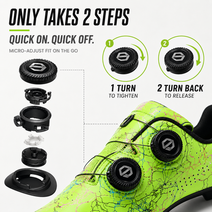 Clipless Road & MTB Bike Shoes with Rotary Dial Adjustment for Men & Women – SPD Compatible Cleat System
