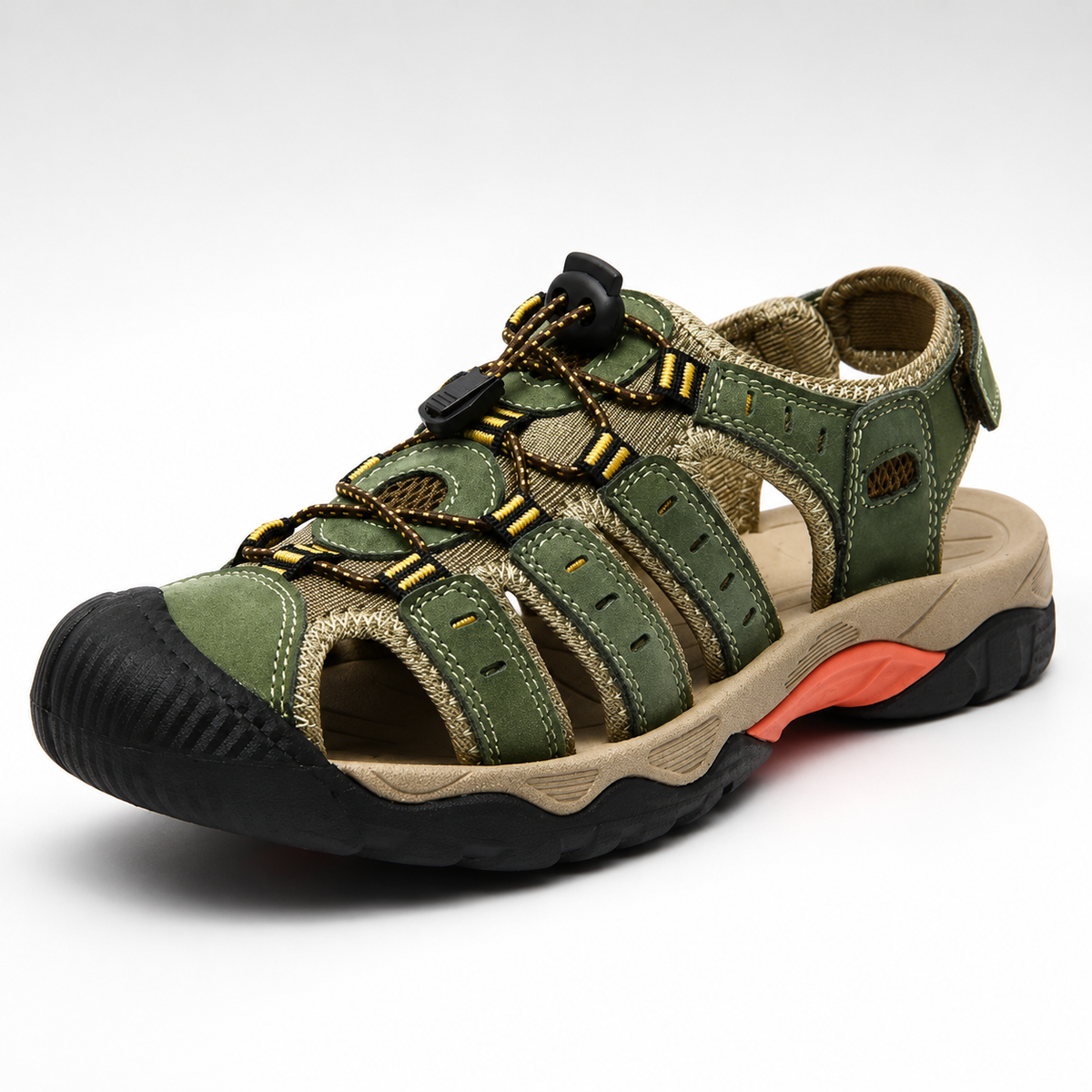 Men's Quick-Dry Sport Sandals with Adjustable Straps for Hiking, Water Sports & Beach