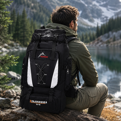 80L Hiking Backpack for Multi-Day Trips – Water-Resistant Trekking Pack with Breathable Support & Quick-Access Pockets for Camping