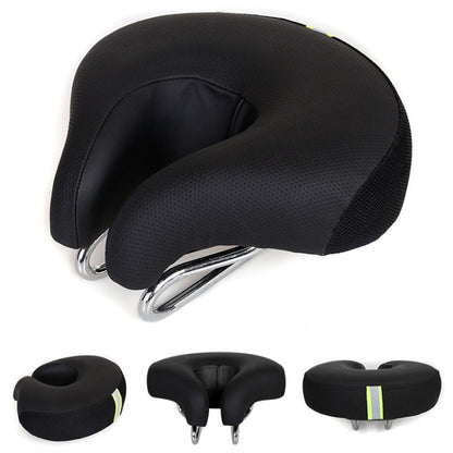 Bike Seat for Men and Women, Noseless Bicycle Seat with Thick Soft Padding, Comfort Bike Seat Cushion for Long Rides