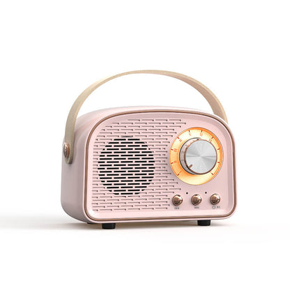 Ortekor NostalgiaWave | Enceinte Bluetooth rétro au design radio vintage et son immersif | Compagnon musical portable au style intemporel