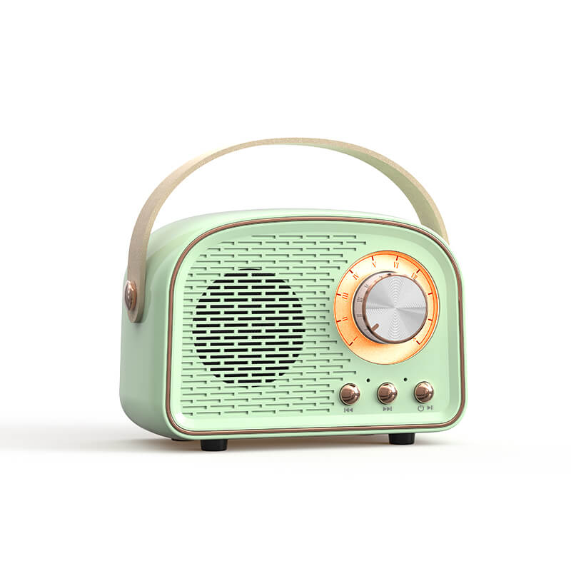 Ortekor NostalgiaWave | Enceinte Bluetooth rétro au design radio vintage et son immersif | Compagnon musical portable au style intemporel
