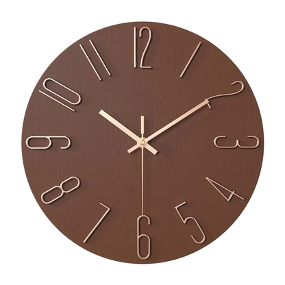 TimeLoom Wall Clock – Minimalist Quartz Design – Modern Living Room Accent