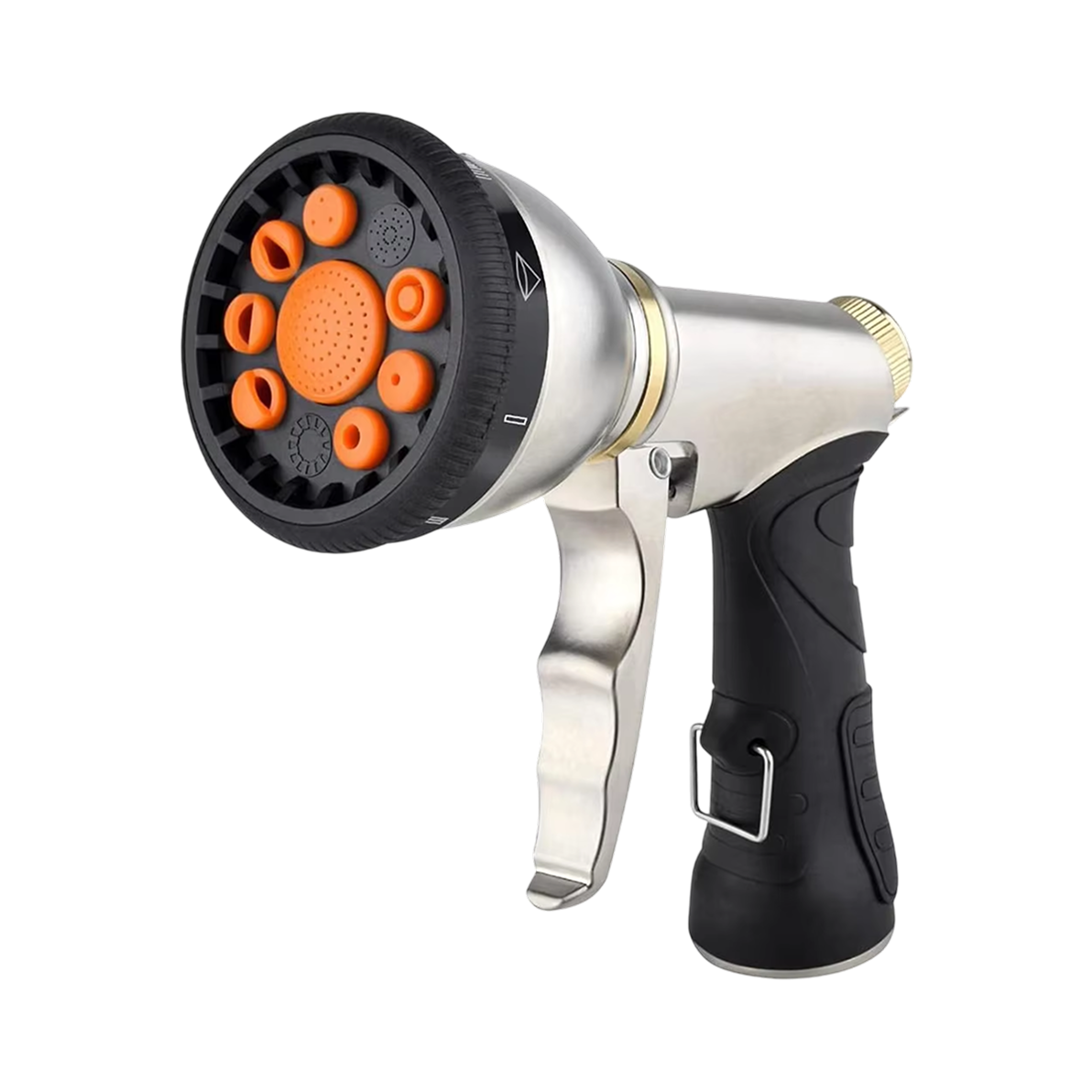 Ortekor NozzleJet | High Pressure Hose Nozzle with 9 Spray Patterns | Ergonomic Design for Effortless Watering