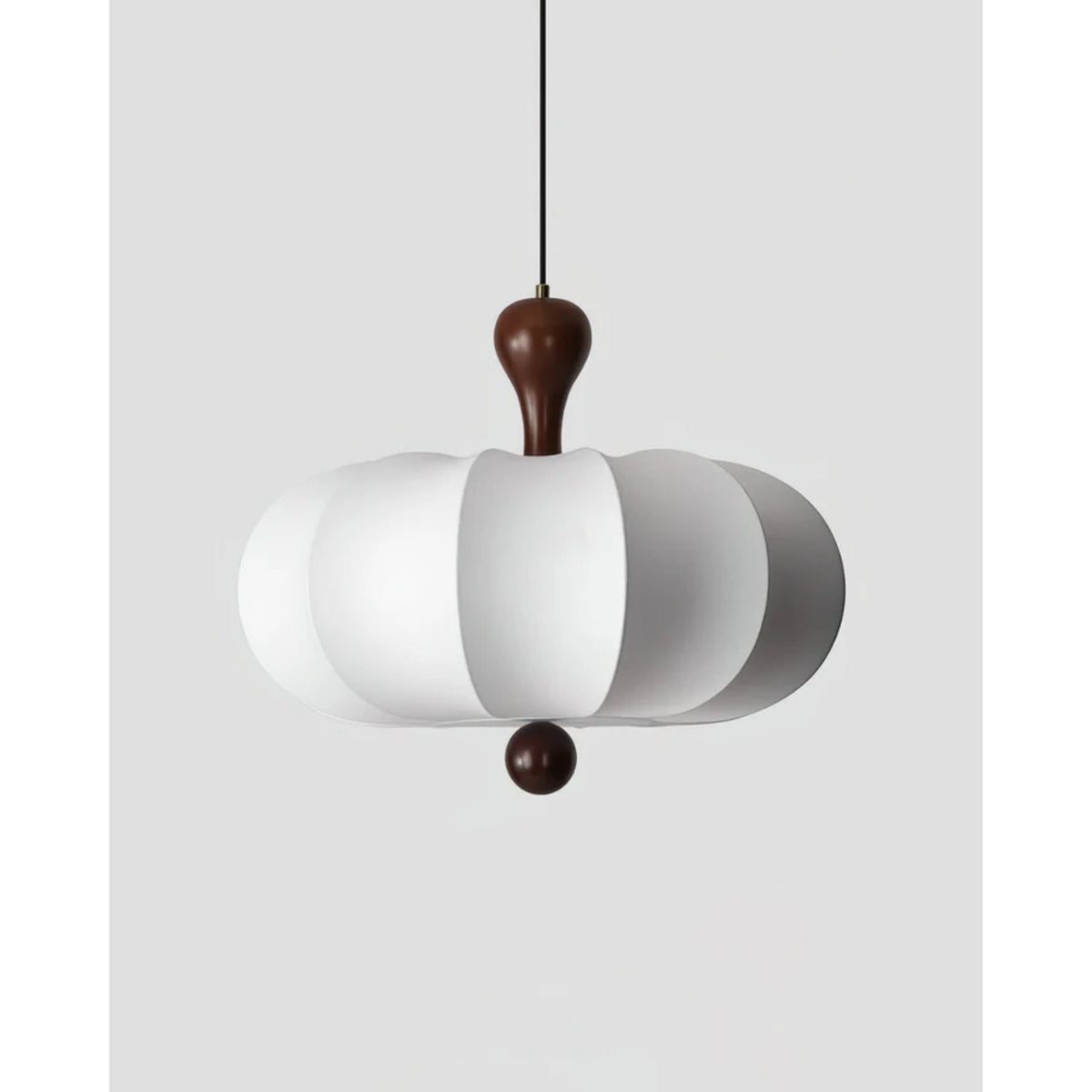 Fabric Drum Pendant Ceiling Light with Wood Accent for Dining Room and Kitchen Island – Soft White Pleated Shade, Modern Minimalist Drop Fix