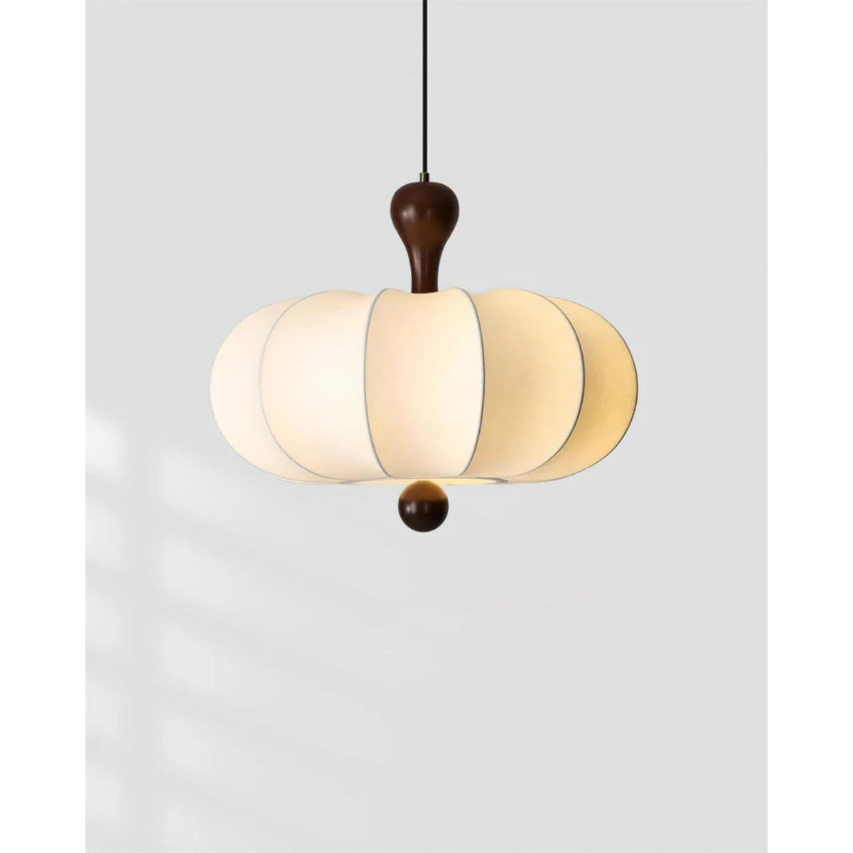 Fabric Drum Pendant Ceiling Light with Wood Accent for Dining Room and Kitchen Island – Soft White Pleated Shade, Modern Minimalist Drop Fix