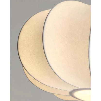 Fabric Drum Pendant Ceiling Light with Wood Accent for Dining Room and Kitchen Island – Soft White Pleated Shade, Modern Minimalist Drop Fix