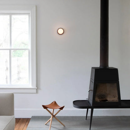 Compact Glass Sconce Light 3.9 in White Accent Fixture Bedside Hallway Nordic Minimalist G9 LED Downlight Indoor Mounted
