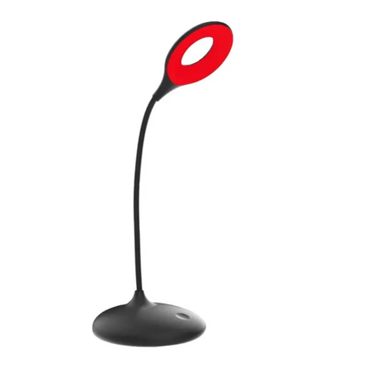 Rechargeable Amber Reading Light with Flexible Gooseneck | Blue-Free LED Desk & Bedside Lamp for Sleep Support | 3 Brightness Settings