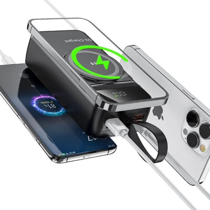Chargeur portable | Batterie externe sans fil avec charge intelligente et affichage numérique | Haute capacité pour une commodité lors de vos déplacements