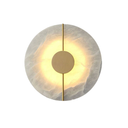 Marble Sconce Light 17 in LED Fixture Bedroom Hallway Reading Nook Vertical Modern Ambient Lighting for Quiet Spaces