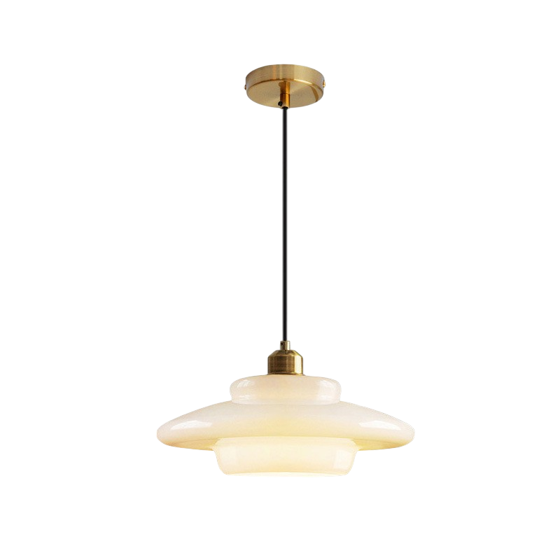 Globe Pendant Light Fixture 12" Frosted Glass Shade White Diffused Glow Modern Ceiling Mount Kitchen Island Dining Room Hallway Bedroom Ligh