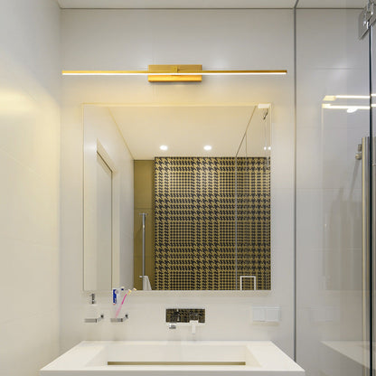 Hexagonal LED Vanity Light for Bathroom Mirror – Modern Linear Wall Mount Fixture in Gold, Black or White