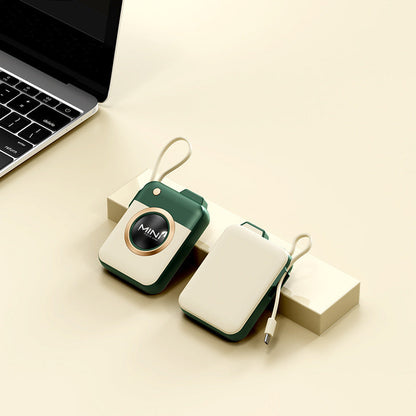 Chargeur portable Ortekor | Meilleure batterie externe avec câble de charge intégré | Mini batterie externe portable pour iPhone, Samsung et Android