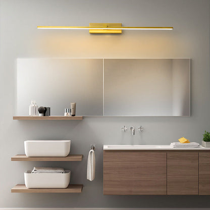 Hexagonal LED Vanity Light for Bathroom Mirror – Modern Linear Wall Mount Fixture in Gold, Black or White