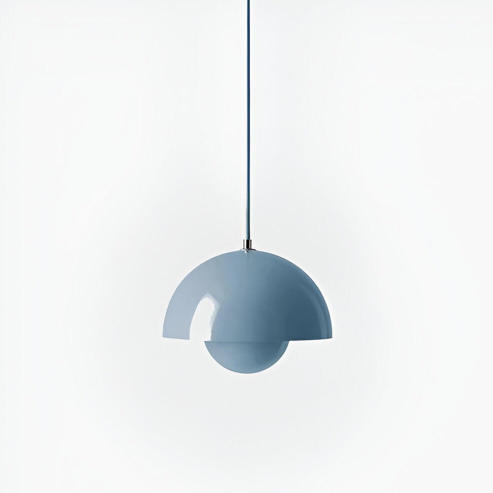 Plafonnier suspendu rond en verre de style moderne