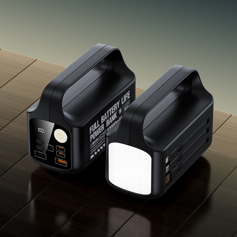 Batterie externe portable avec lampe LED et charge rapide | Haute capacité pour une commodité lors de vos déplacements