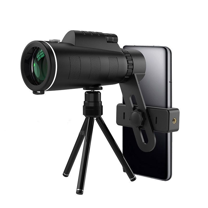 High-Definition Monocular Telescope with 50x Zoom for Wildlife Viewing, Hiking & Travel | Compact Single-Eye Spotting Scope
