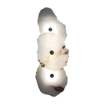 Stone Sconce Light LED Warm Glow for Stairs Entryway Vertical Mount Accent Fixture 5-Inch Contemporary Wall Lighting for Narrow Spaces