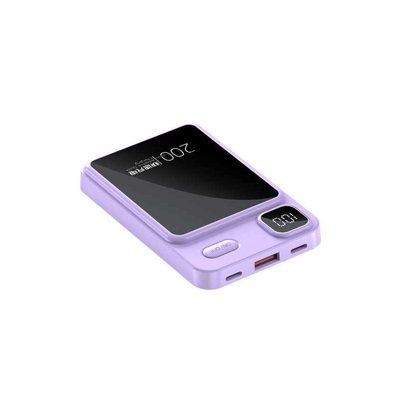 Batterie externe Ortekor | Meilleur chargeur portable avec charge à induction et écran numérique | Batterie externe haute capacité pour iPhone, Samsung et Android