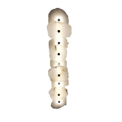Stone Sconce Light LED Warm Glow for Stairs Entryway Vertical Mount Accent Fixture 5-Inch Contemporary Wall Lighting for Narrow Spaces