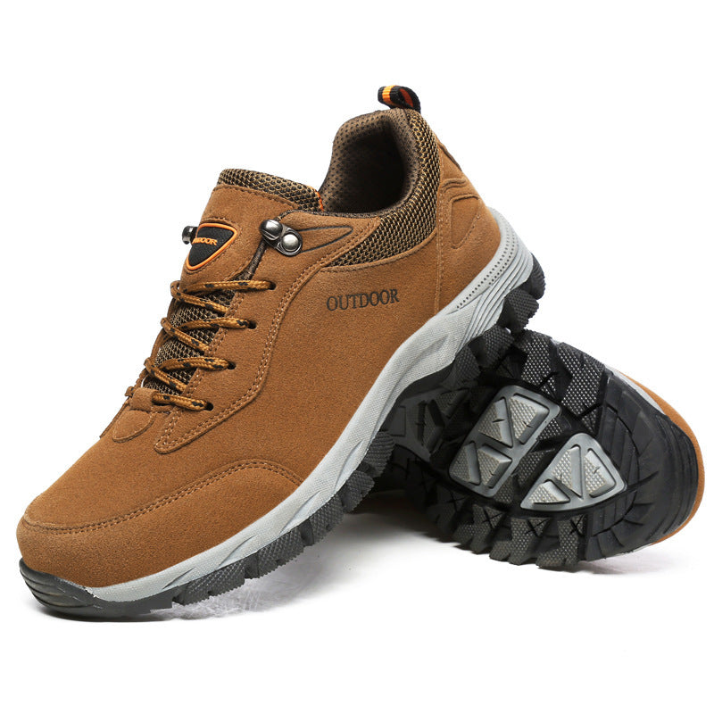 Orthopedic Trail Shoes with Arch Support for Men – Waterproof Cushioned Hiking Footwear for Plantar Fasciitis Relief & All-Terrain Outdoor C