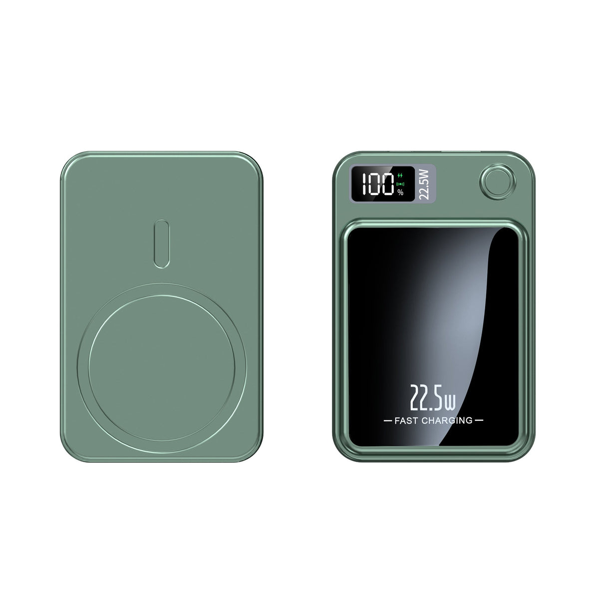 20000mAh High-Speed Wireless Battery Pack with Digital Display & Qi Charging for iPhone Android Tablets