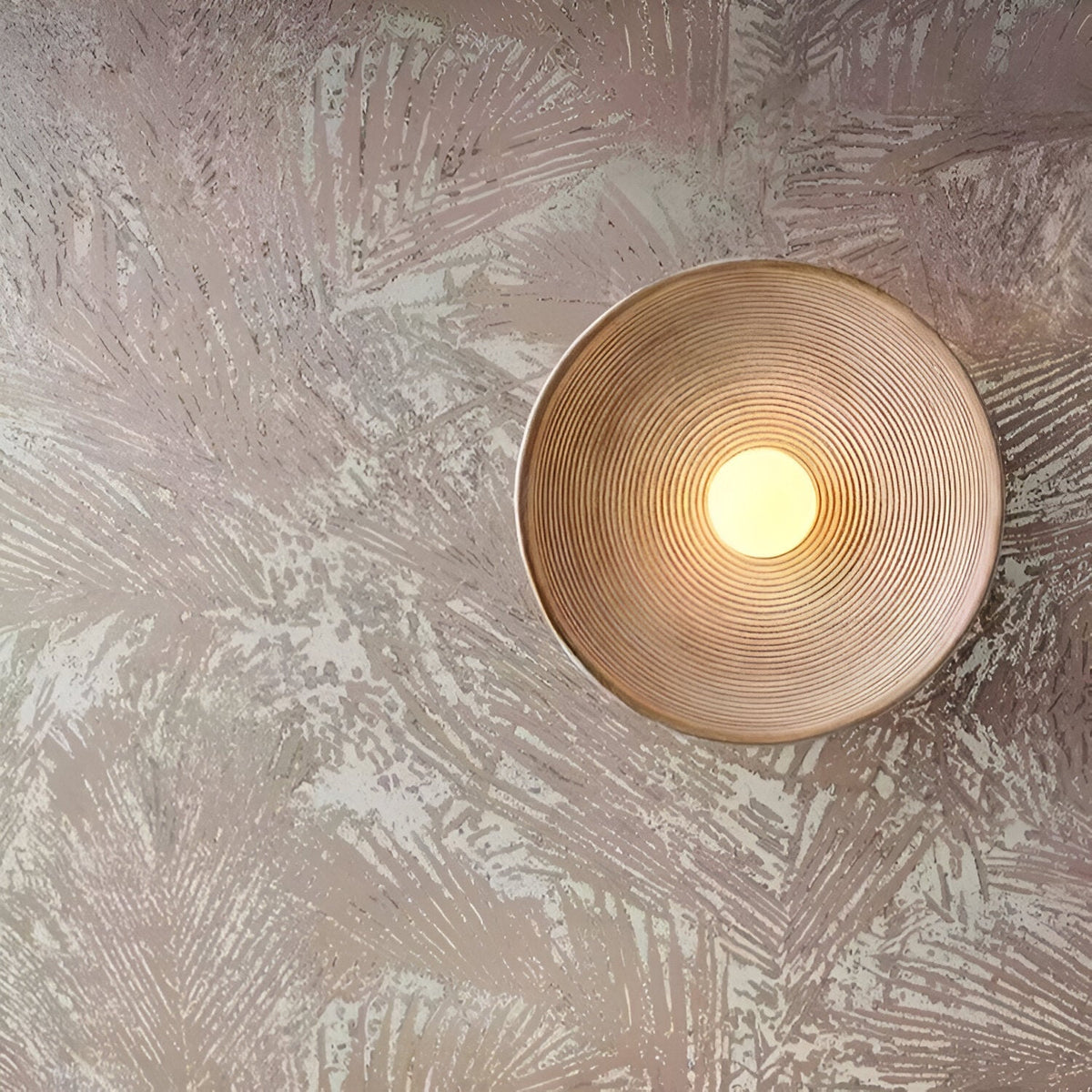 Round Glass Resin Wall Sconce White LED Fixture Bedroom Hallway Living Room Soft Glow Minimalist Mount Ambient Light for Home