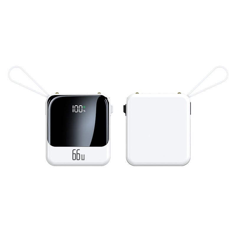 Chargeur portable avec câbles intégrés, batterie externe portable avec écran LCD, batterie de 10 000 à 30 000 mAh pour les voyages
