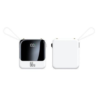 Chargeur portable avec câbles intégrés, batterie externe portable avec écran LCD, batterie de 10 000 à 30 000 mAh pour les voyages