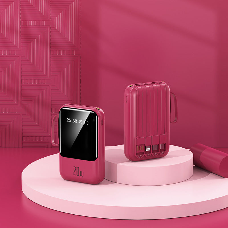 Chargeur portable | Batterie externe avec recharge rapide USB-C et affichage numérique | Conception compacte pour une utilisation en déplacement