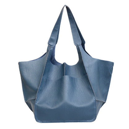 Vegan Leather Shoulder Bag – Lightweight Everyday Tote with Spacious Interior for Work, Travel & Shopping