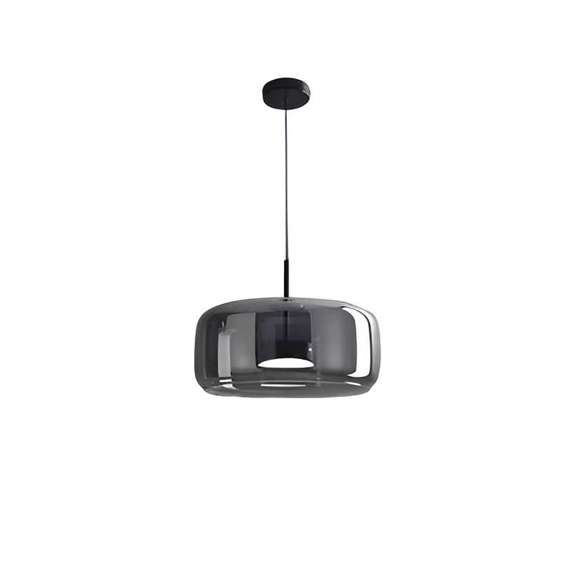 Glass Hanging Ceiling Fixture with Adjustable Cord for Dining Tables & Kitchen Islands | Color-Tunable LED Modern Farmhouse Style