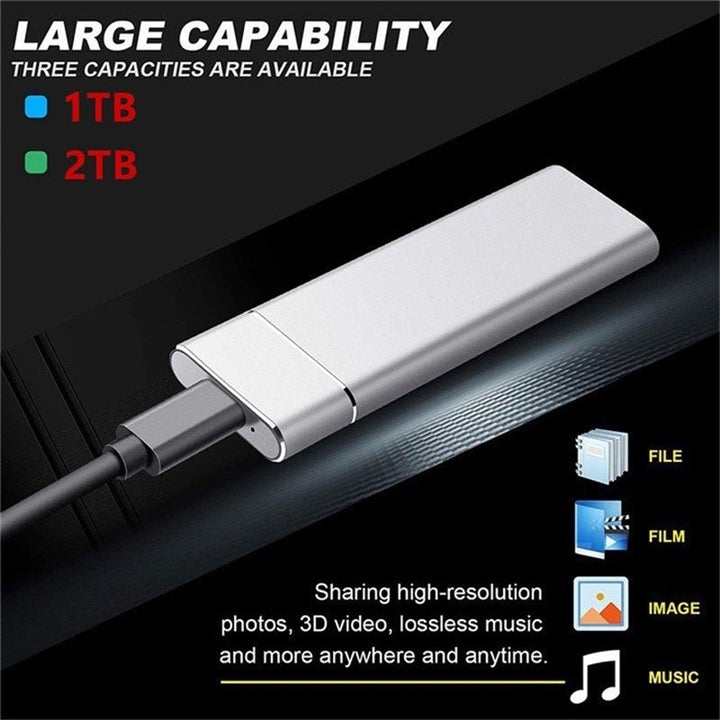 High-Speed Portable External SSD Drive with Aluminum Housing for Mac & PC | Data Backup Storage for Photos, Videos & Creative Projects