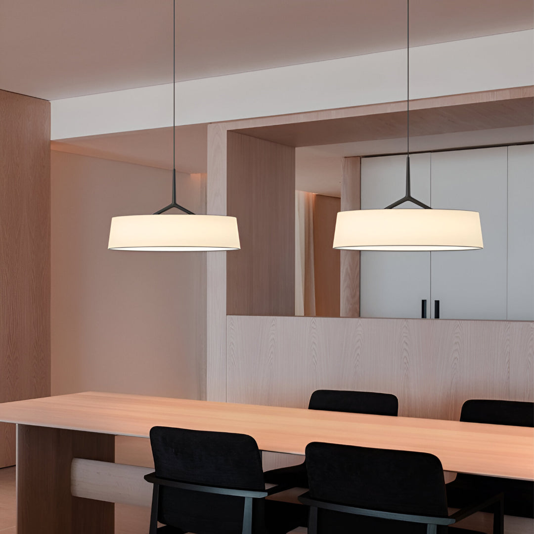 Suspension luminaire LED en métal de 46 cm de diamètre avec cordon ajustable pour comptoir de cuisine et coin repas