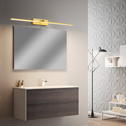 Hexagonal LED Vanity Light for Bathroom Mirror – Modern Linear Wall Mount Fixture in Gold, Black or White