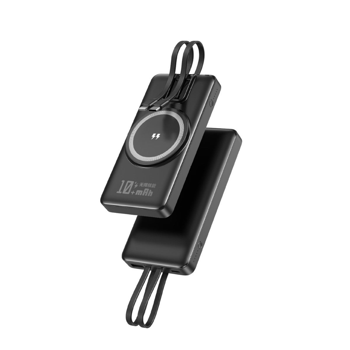 Portable Power Bank with Inductive Charging & Digital Display | Compact Design for On-the-Go Charging