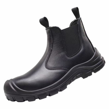 Steel Toe Work Boots Orthopedic Safety Shoes Anti-Fatigue with Arch Support for Construction Warehouse Factory