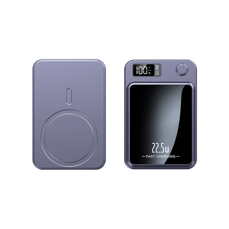 20000mAh High-Speed Wireless Battery Pack with Digital Display & Qi Charging for iPhone Android Tablets