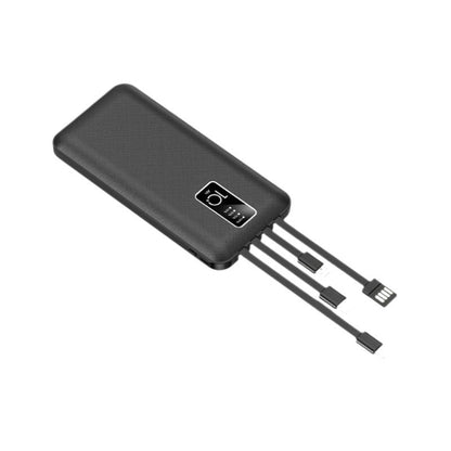 Best Power Bank | 19000mAh Portable Charger with Integrated Cables | Best Portable Power Bank for iPhone, Samsung & Android