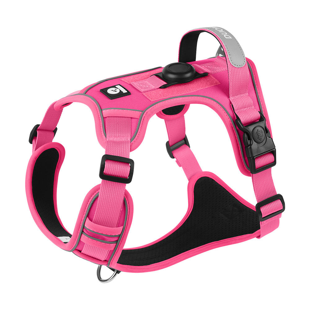 Adjustable Anti-Pull Dog Vest with Front Clip and Reflective Trim for Small to Large Breeds