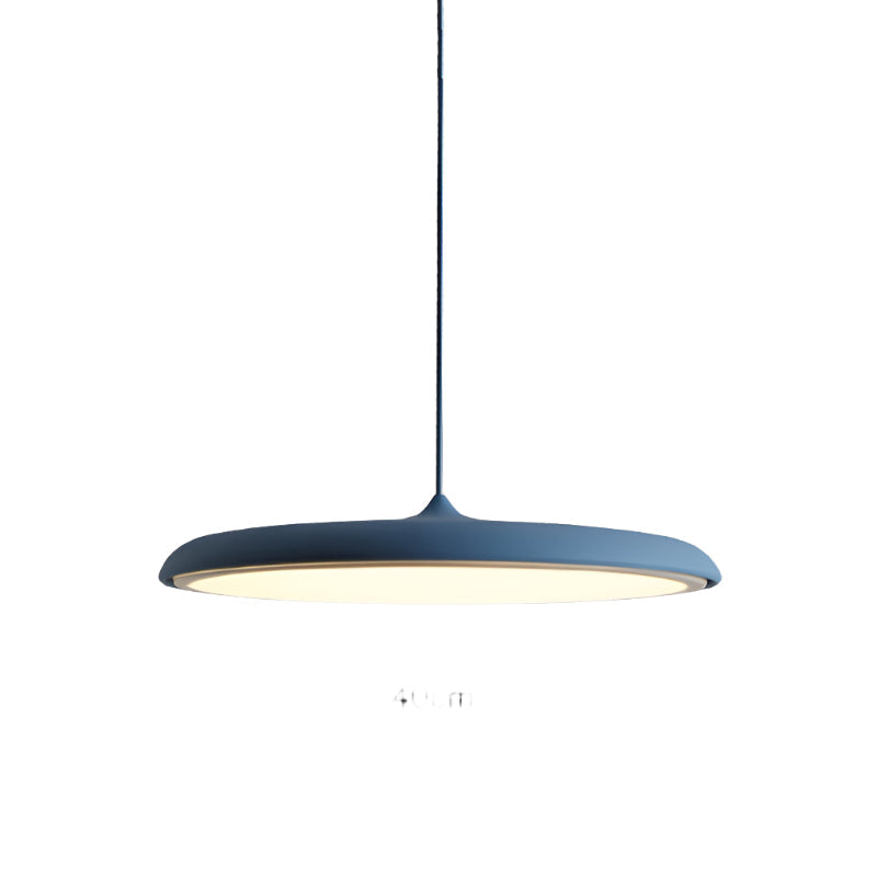LED Disc Ceiling Fixture 10 in Rose Gold 4000K Adjustable Height for Kitchen Dining Room Bedroom Modern Floating Lamp Neutral White