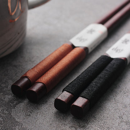 Premium Walnut Utensils for Asian Cuisine & Ramen Bowls – Artisan Wood Dining Tools with Presentation Case