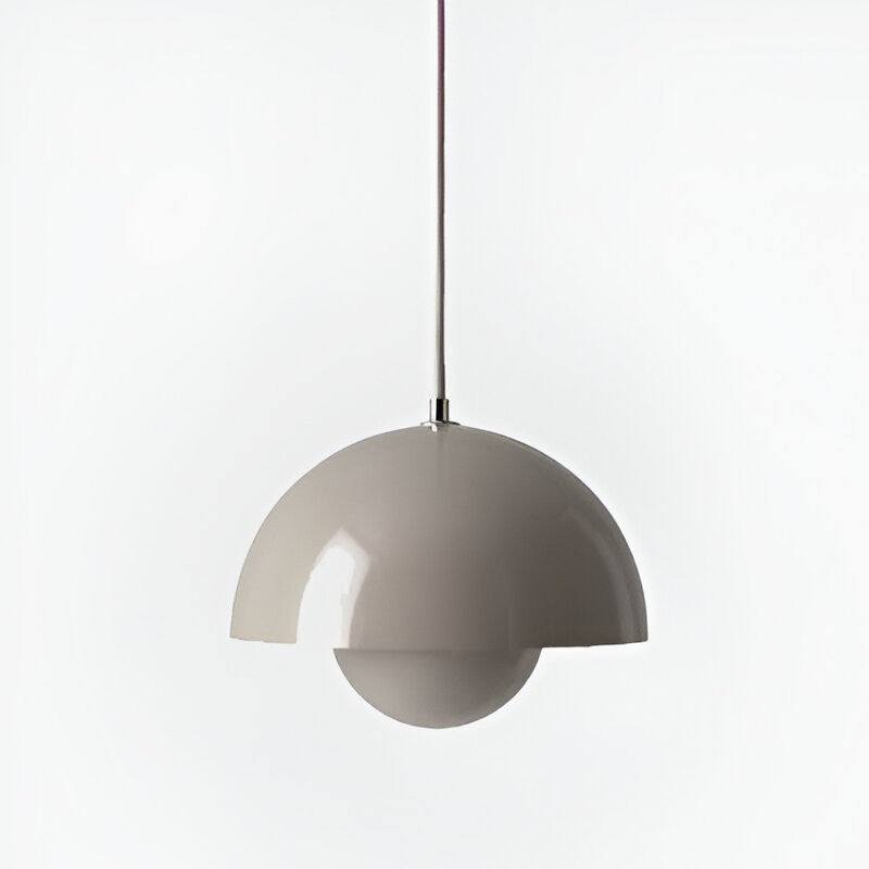 Plafonnier suspendu rond en verre de style moderne