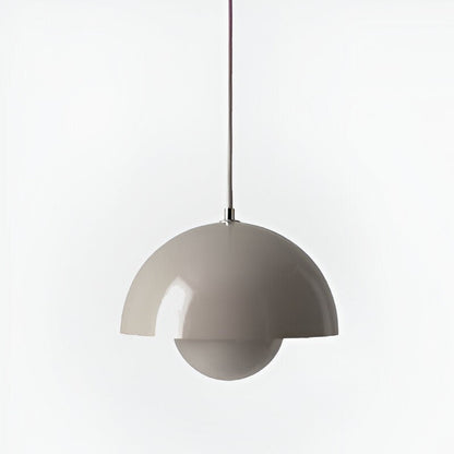 Plafonnier suspendu rond en verre de style moderne